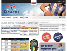 Tablet Screenshot of nashvillekangaroos.org